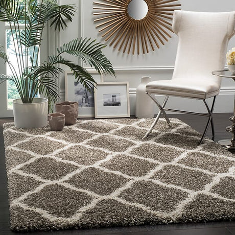 Safavieh Hudson Shag Sgh283B Grey/Ivory Rug - Safavieh - sgh283b - 2