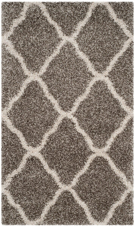 Safavieh Hudson Shag Sgh283B Grey/Ivory Rug - Safavieh - sgh283b - 3r