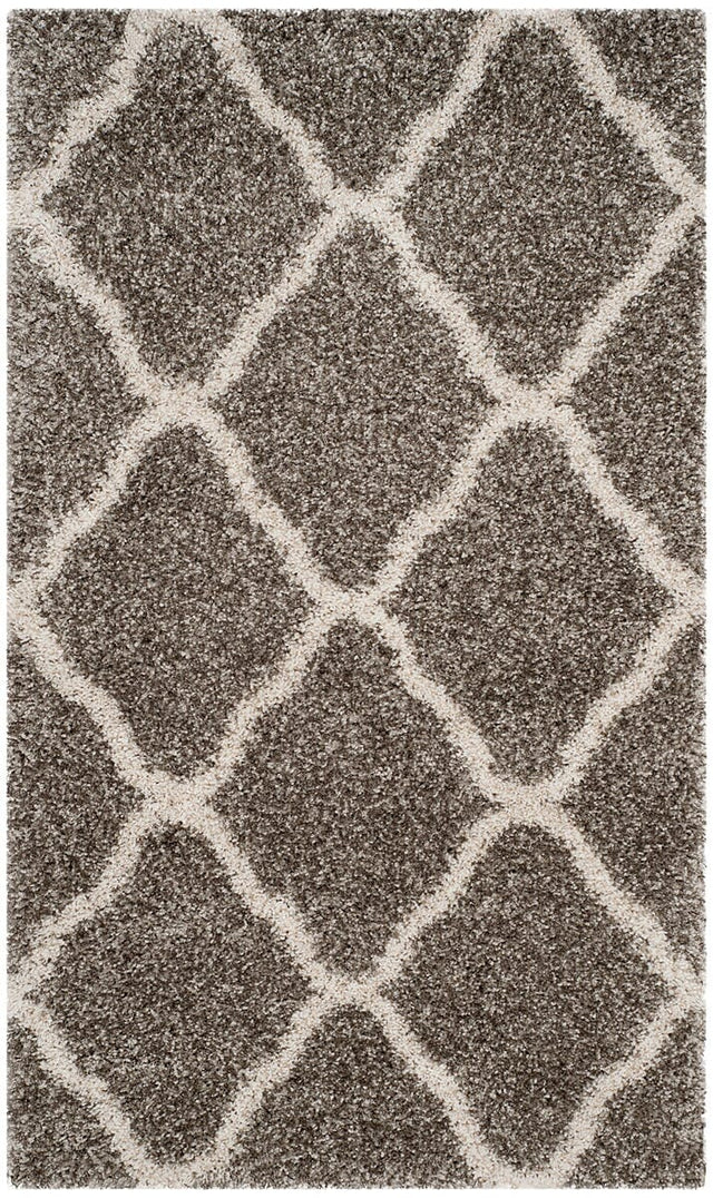 Safavieh Hudson Shag Sgh283B Grey/Ivory Rug - Safavieh - sgh283b - 3r