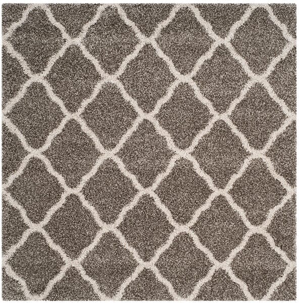 Safavieh Hudson Shag Sgh283B Grey/Ivory Rug - Safavieh - sgh283b - 3sq