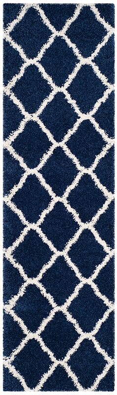 Safavieh Hudson Shag Sgh283C Navy/Ivory Rug - Safavieh - sgh283c - 28