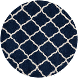 Safavieh Hudson Shag Sgh283C Navy/Ivory Rug - Safavieh - sgh283c - 3r