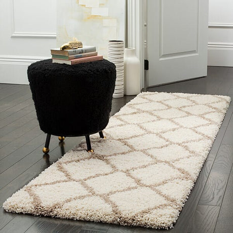 Safavieh Hudson Shag Sgh283D Ivory/Beige Rug - Safavieh - sgh283d - 3sq