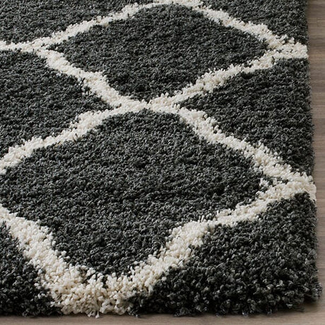 Safavieh Hudson Shag Sgh283G Dark Grey/Ivory Rug - Safavieh - sgh283g - 2