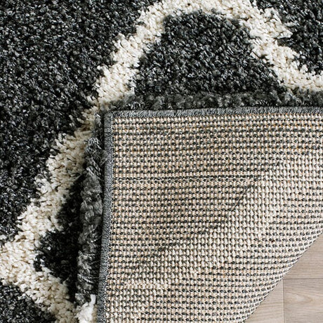 Safavieh Hudson Shag Sgh283G Dark Grey/Ivory Rug - Safavieh - sgh283g - 2