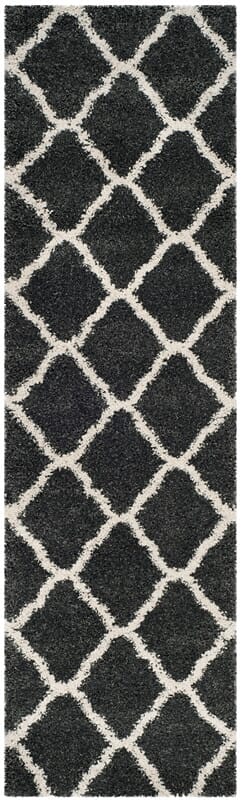 Safavieh Hudson Shag Sgh283G Dark Grey/Ivory Rug - Safavieh - sgh283g - 24