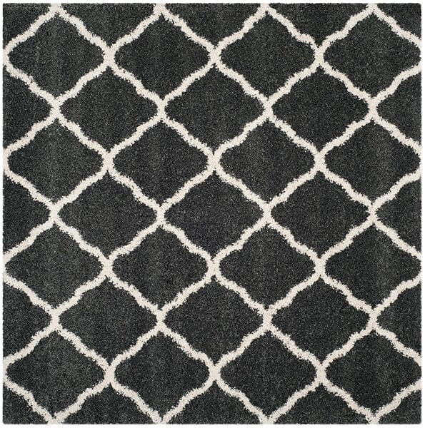 Safavieh Hudson Shag Sgh283G Dark Grey/Ivory Rug - Safavieh - sgh283g - 7sq