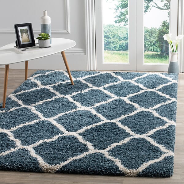 Safavieh Hudson Shag Sgh283L Slate Blue/Ivory Rug - Safavieh - sgh283l - 2