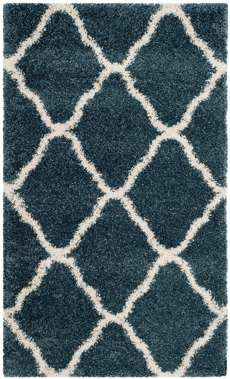 Safavieh Hudson Shag Sgh283L Slate Blue/Ivory Rug - Safavieh - sgh283l - 7sq