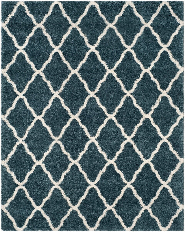 Safavieh Hudson Shag Sgh283L Slate Blue/Ivory Rug - Safavieh - sgh283l - 7sq