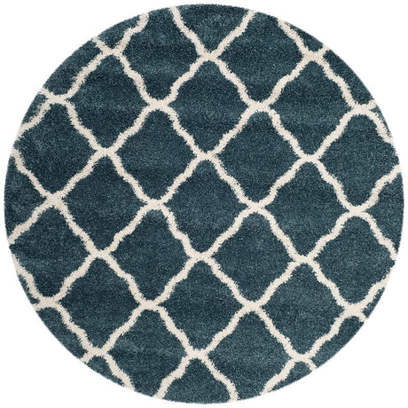 Safavieh Hudson Shag Sgh283L Slate Blue/Ivory Rug - Safavieh - sgh283l - 7sq