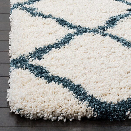 Safavieh Hudson Shag Sgh283T Ivory/Slate Blue Rug - Safavieh - sgh283t - 2