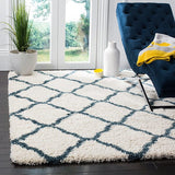 Safavieh Hudson Shag Sgh283T Ivory/Slate Blue Rug - Safavieh - sgh283t - 2