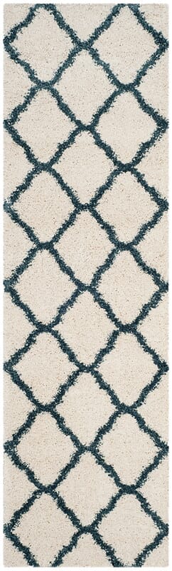 Safavieh Hudson Shag Sgh283T Ivory/Slate Blue Rug - Safavieh - sgh283t - 24