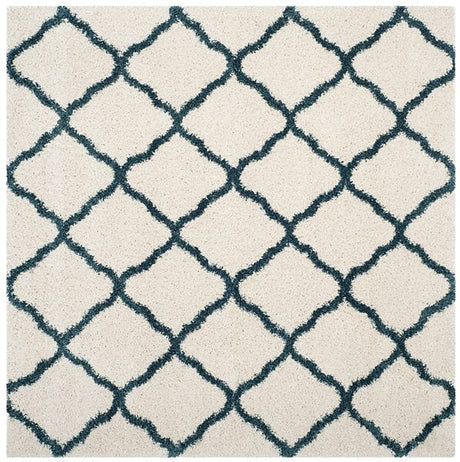 Safavieh Hudson Shag Sgh283T Ivory/Slate Blue Rug - Safavieh - sgh283t - 7sq