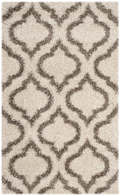 Safavieh Hudson Shag Sgh284A Ivory/Grey Rug - Safavieh - sgh284a - 24