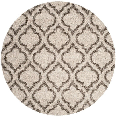 Safavieh Hudson Shag Sgh284A Ivory/Grey Rug - Safavieh - sgh284a - 4r