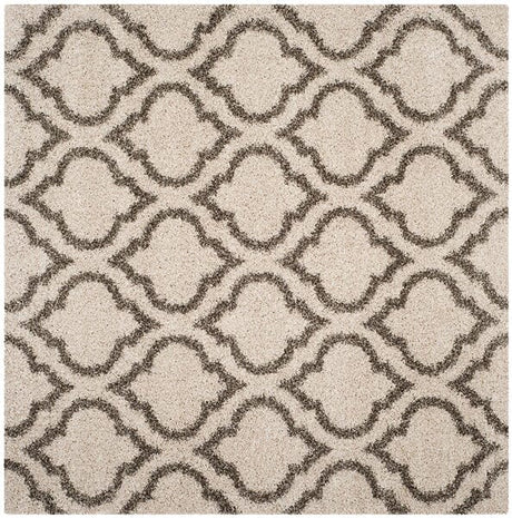 Safavieh Hudson Shag Sgh284A Ivory/Grey Rug - Safavieh - sgh284a - 4sq