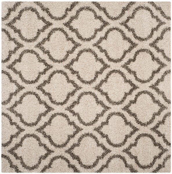 Safavieh Hudson Shag Sgh284A Ivory/Grey Rug - Safavieh - sgh284a - 4sq