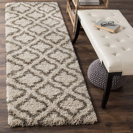 Safavieh Hudson Shag Sgh284A Ivory/Grey Rug - Safavieh - sgh284a - 4sq