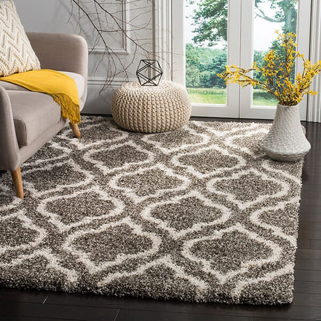 Safavieh Hudson Shag Sgh284B Grey/Ivory Rug - Safavieh - sgh284b - 2