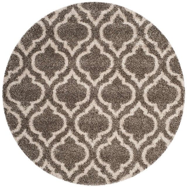 Safavieh Hudson Shag Sgh284B Grey/Ivory Rug - Safavieh - sgh284b - 3r