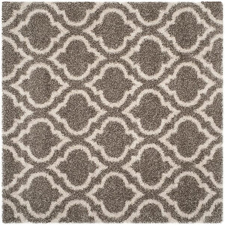 Safavieh Hudson Shag Sgh284B Grey/Ivory Rug - Safavieh - sgh284b - 3sq