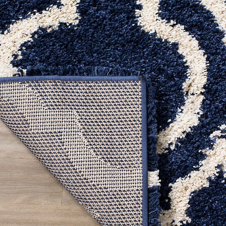 Safavieh Hudson Shag Sgh284C Navy/Ivory Rug - Safavieh - sgh284c - 2