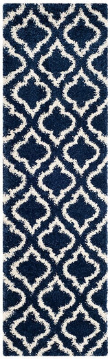 Safavieh Hudson Shag Sgh284C Navy/Ivory Rug - Safavieh - sgh284c - 24