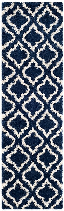 Safavieh Hudson Shag Sgh284C Navy/Ivory Rug - Safavieh - sgh284c - 24