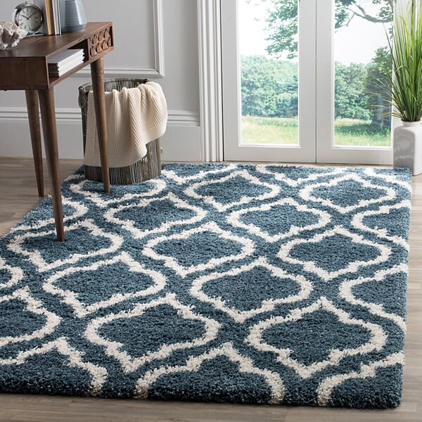 Safavieh Hudson Shag Sgh284L Slate Blue/Ivory Rug - Safavieh - sgh284l - 2