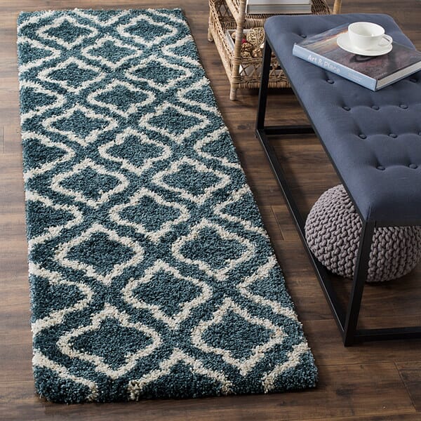 Safavieh Hudson Shag Sgh284L Slate Blue/Ivory Rug - Safavieh - sgh284l - 2