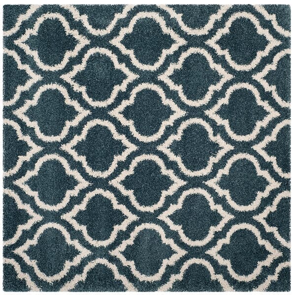 Safavieh Hudson Shag Sgh284L Slate Blue/Ivory Rug - Safavieh - sgh284l - 7sq