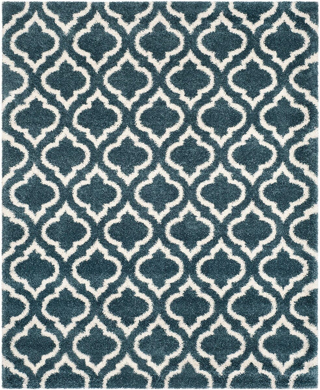 Safavieh Hudson Shag Sgh284L Slate Blue/Ivory Rug - Safavieh - sgh284l - 7sq