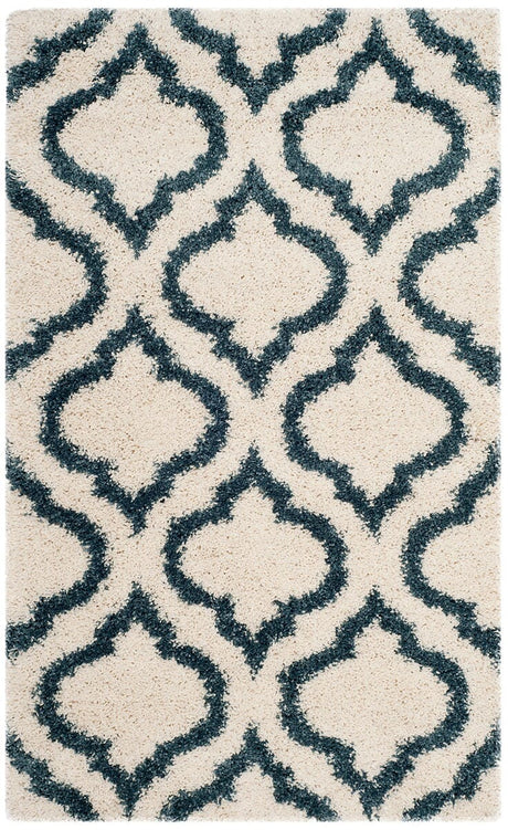 Safavieh Hudson Shag Sgh284T Ivory/Slate Blue Rug - Safavieh - sgh284t - 28