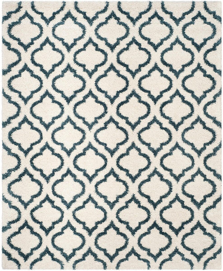 Safavieh Hudson Shag Sgh284T Ivory/Slate Blue Rug - Safavieh - sgh284t - 28