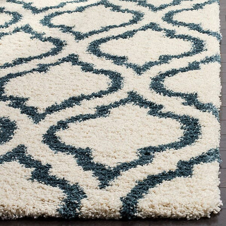 Safavieh Hudson Shag Sgh284T Ivory/Slate Blue Rug - Safavieh - sgh284t - 3