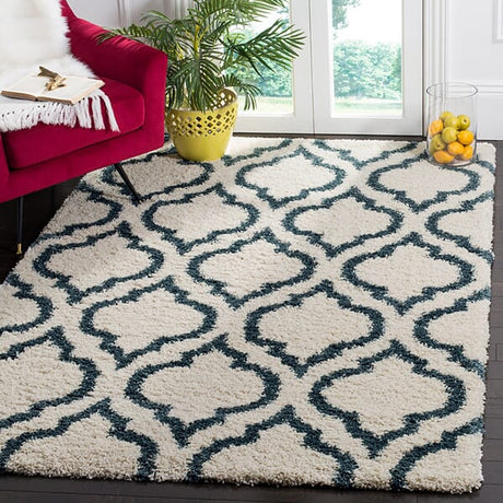 Safavieh Hudson Shag Sgh284T Ivory/Slate Blue Rug - Safavieh - sgh284t - 3