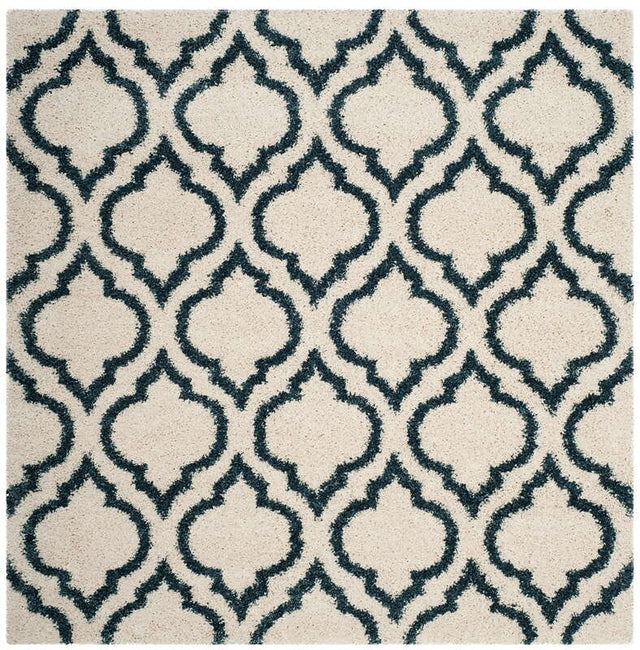 Safavieh Hudson Shag Sgh284T Ivory/Slate Blue Rug - Safavieh - sgh284t - 7sq