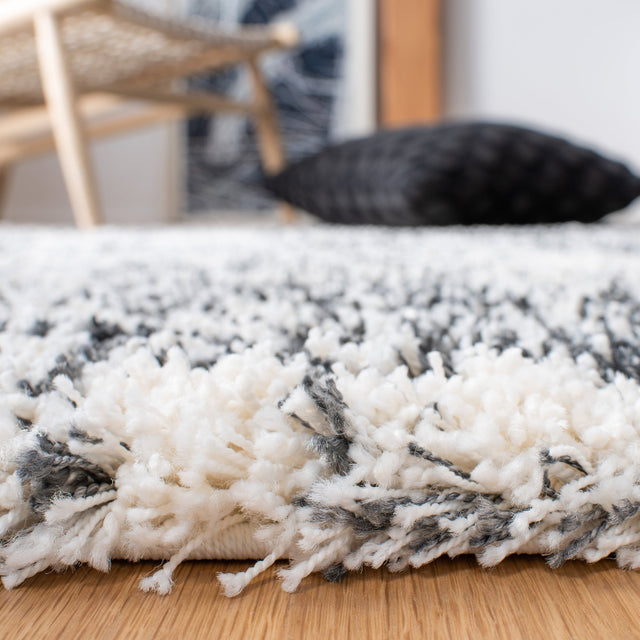 Safavieh Hudson Shag Sgh294A Ivory/Dark Grey Rugs - Safavieh - sgh294a - 7r