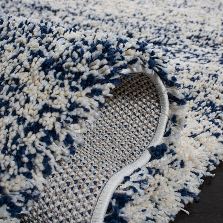 Safavieh Hudson Shag Sgh295A Ivory/Navy Rugs - Safavieh - sgh295a - 7r