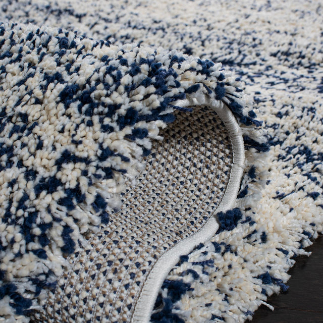 Safavieh Hudson Shag Sgh295A Ivory/Navy Rugs - Safavieh - sgh295a - 7r