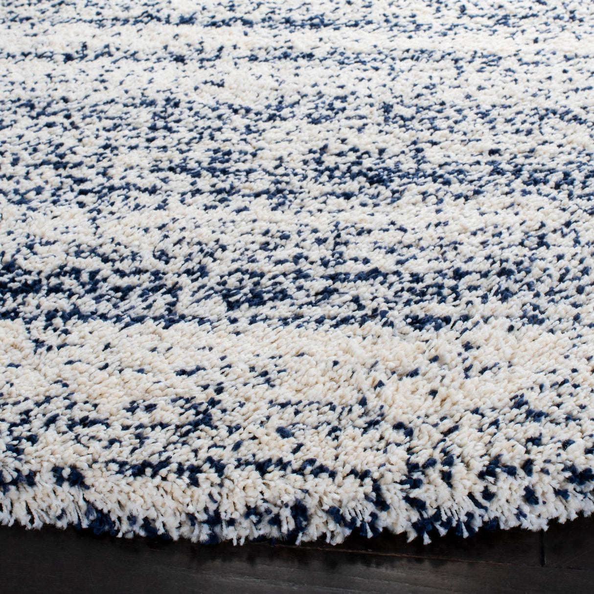 Safavieh Hudson Shag Sgh295A Ivory/Navy Rugs - Safavieh - sgh295a - 7r