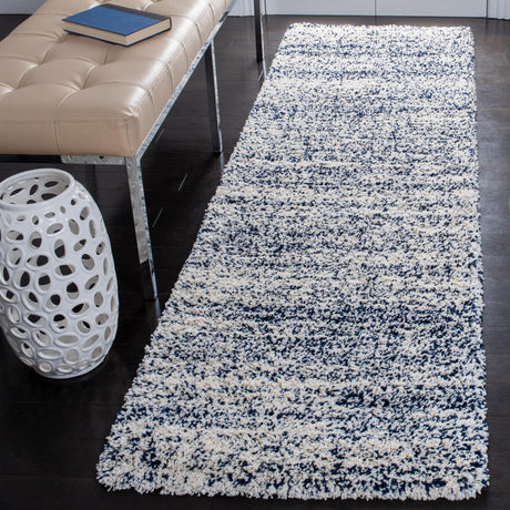 Safavieh Hudson Shag Sgh295A Ivory/Navy Rugs - Safavieh - sgh295a - 7r