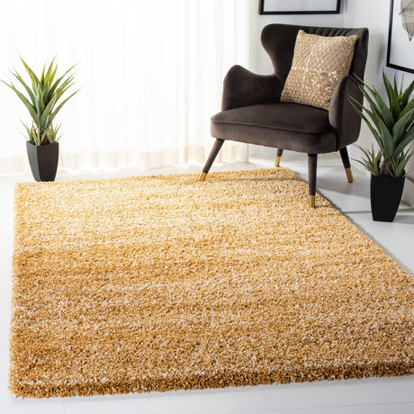 Safavieh Hudson Shag Sgh295D Gold/Ivory Rugs - Safavieh - sgh295d - 4