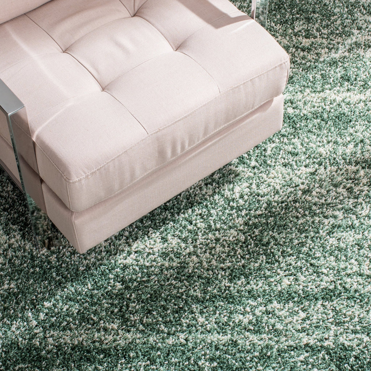 Safavieh Hudson Shag Sgh295E Green/Ivory Rugs - Safavieh - sgh295e - 7r