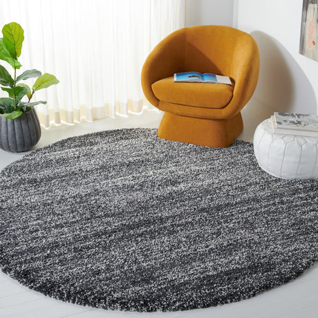 Safavieh Hudson Shag Sgh295F Dark Grey/Ivory Rugs - Safavieh - sgh295f - 7r