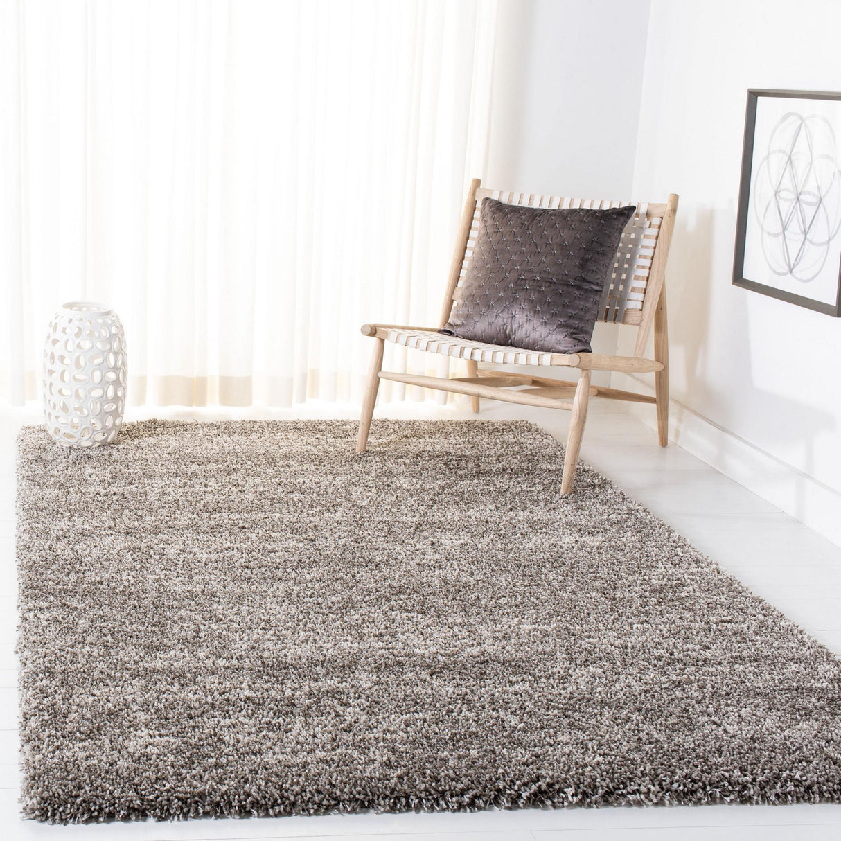 Safavieh Hudson Shag Sgh297F Grey/Ivory Rugs - Safavieh - sgh297f - 4