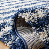 Safavieh Hudson Shag Sgh298N Navy/Ivory Rugs - Safavieh - sgh298n - 7r