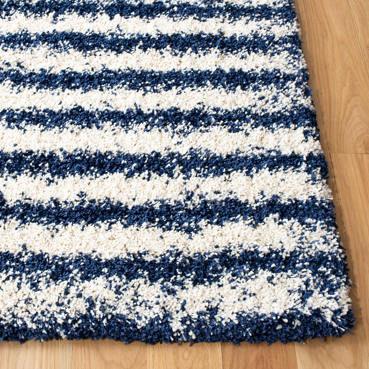 Safavieh Hudson Shag Sgh298N Navy/Ivory Rugs - Safavieh - sgh298n - 7r
